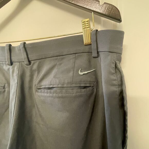 NIKE Dri Fit Men's Standard Fit Golf Chino Dark Smoke Grey Pants Size 36X34 - Picture 4 of 10